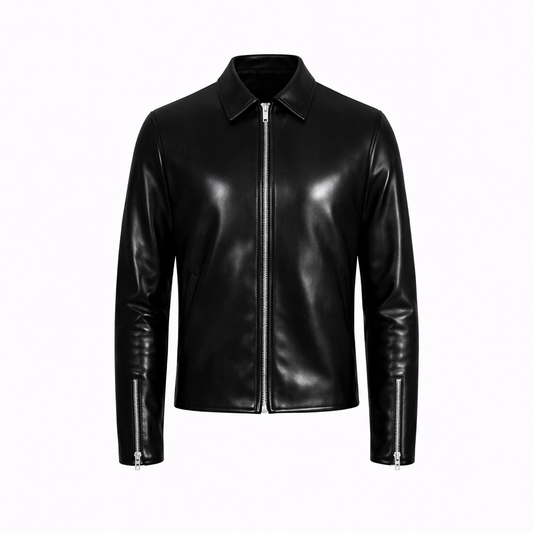 BLACK JACKET CUIR