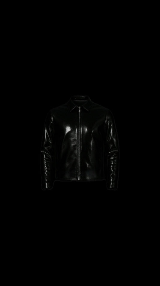 BLACK JACKET CUIR